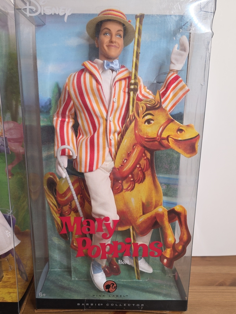2007 Disney Mary Poppins & Bert Pink Label BARBIE Collectible Dolls - Picture 4 of 9